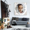 Judy - Contemporary painting & art, portrait, digital painting, acrylic & resin